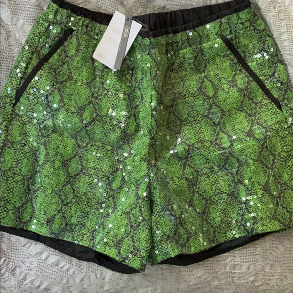 Sequined shorts